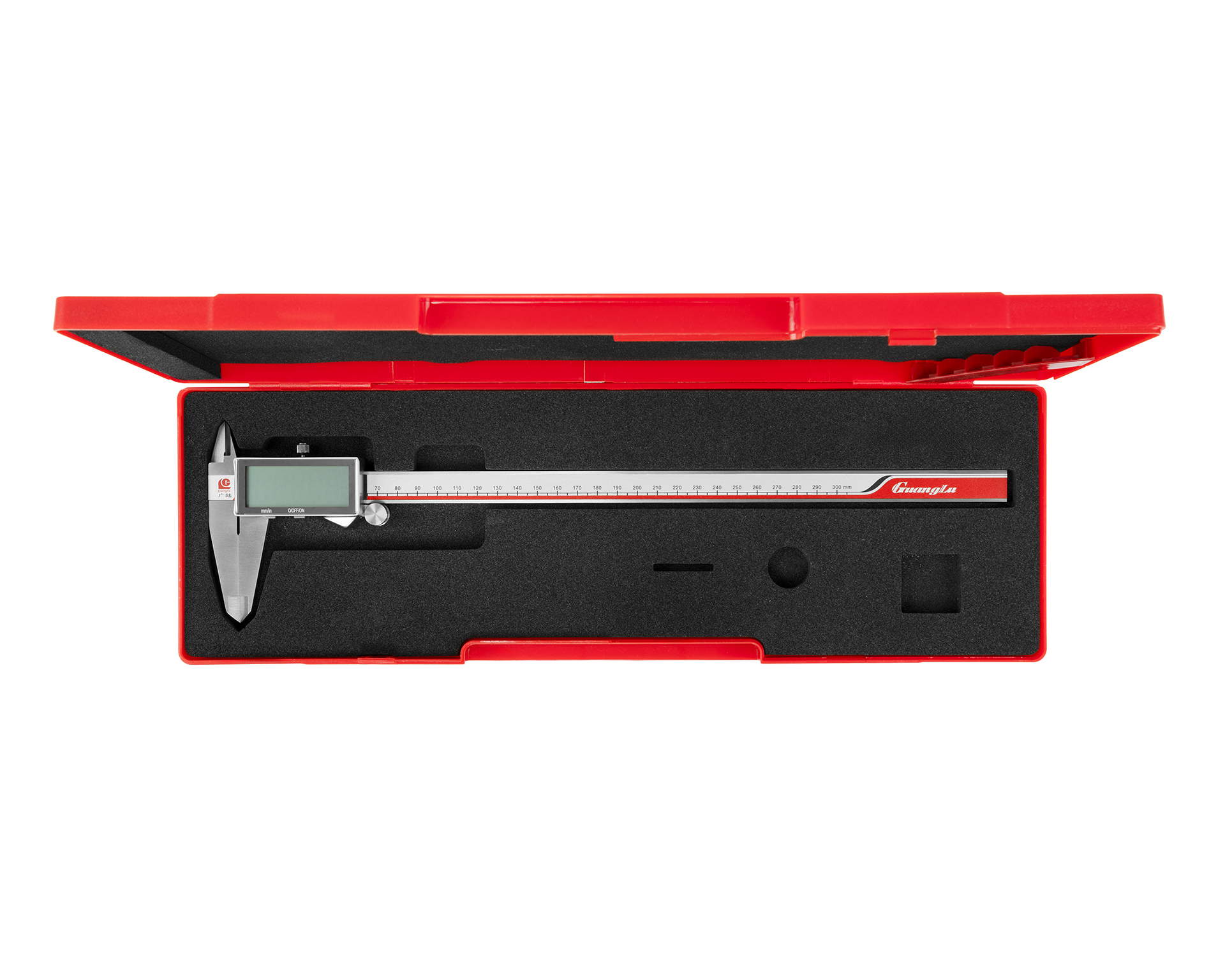 Штангенциркуль ШЦЦ-1-300 0,01 электр. широкоформатный 110-223GP Guanglu — изображение 6